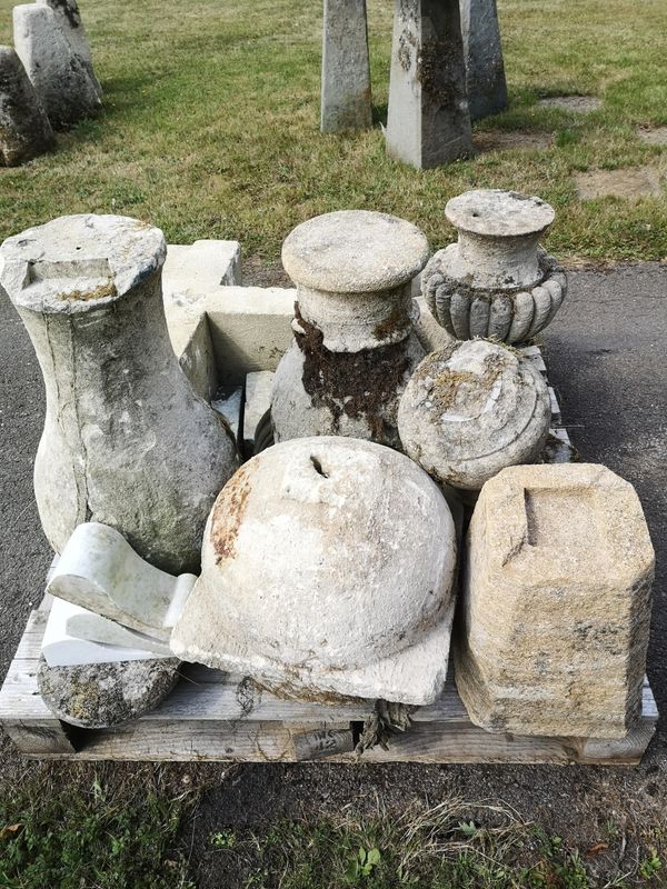 Another collection of stone architectural fragments for a rockery garden