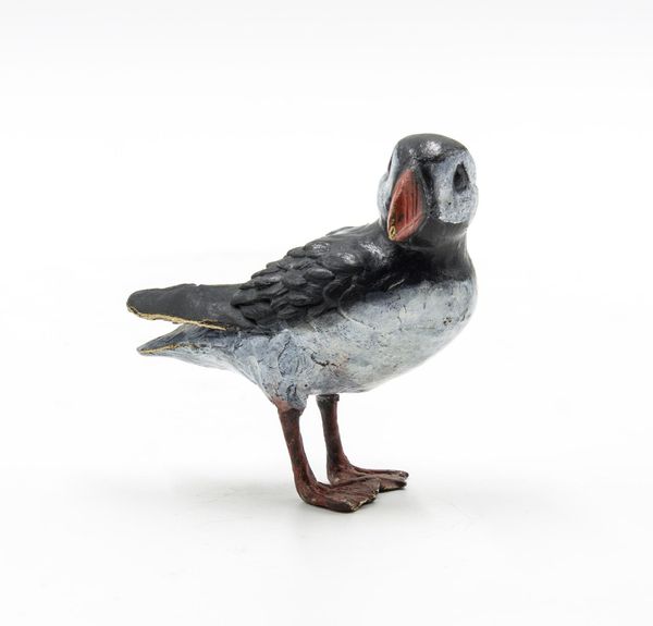 Steve Boss Prancing Puffin Bronze Edition 207 of 250 7cm high by 5cm wide by 8cm deep