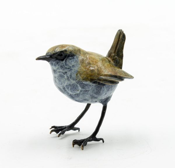 Steve Boss Wren Bronze Edition 87 of 250 6cm high by 4cm wide by 6cm deep