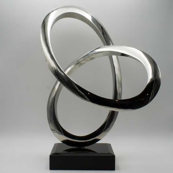 Infinity Curve Stainless steel 55cm high by 40cm wide by 32cm deep