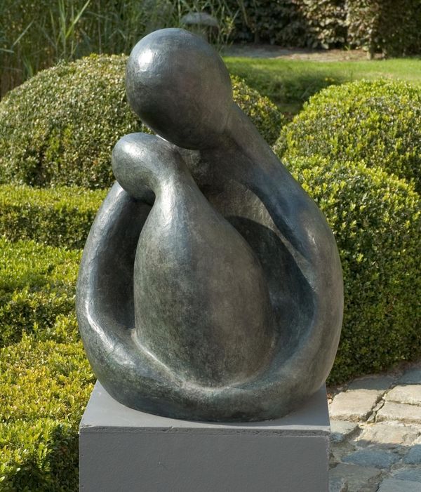 Mieke DeWeerdt, (born 1981, Belgium) Affection Bronze Signed and numbered from an edition of 150 56cm high