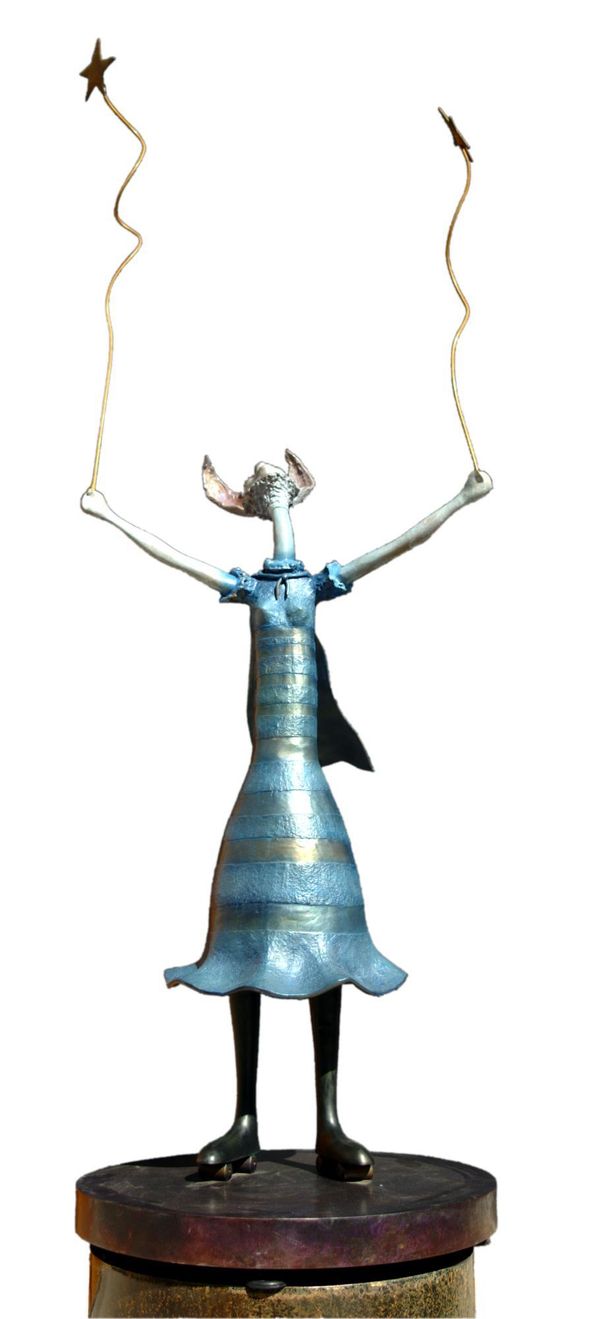 Miguel Angel Martin del Campo Serrano Luck in Freedom Bronze Unique 120cm high by 70cm wide by 60cm deep