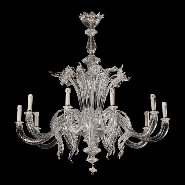 A Murano glass chandelier modern 104cm high by 110cm diameter