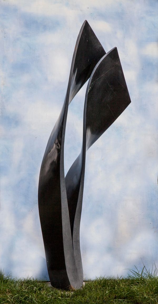 Prosper Katanda Sailing with the wind Springstone Signed Unique 190cm high by 70cm wide by 42cm deep