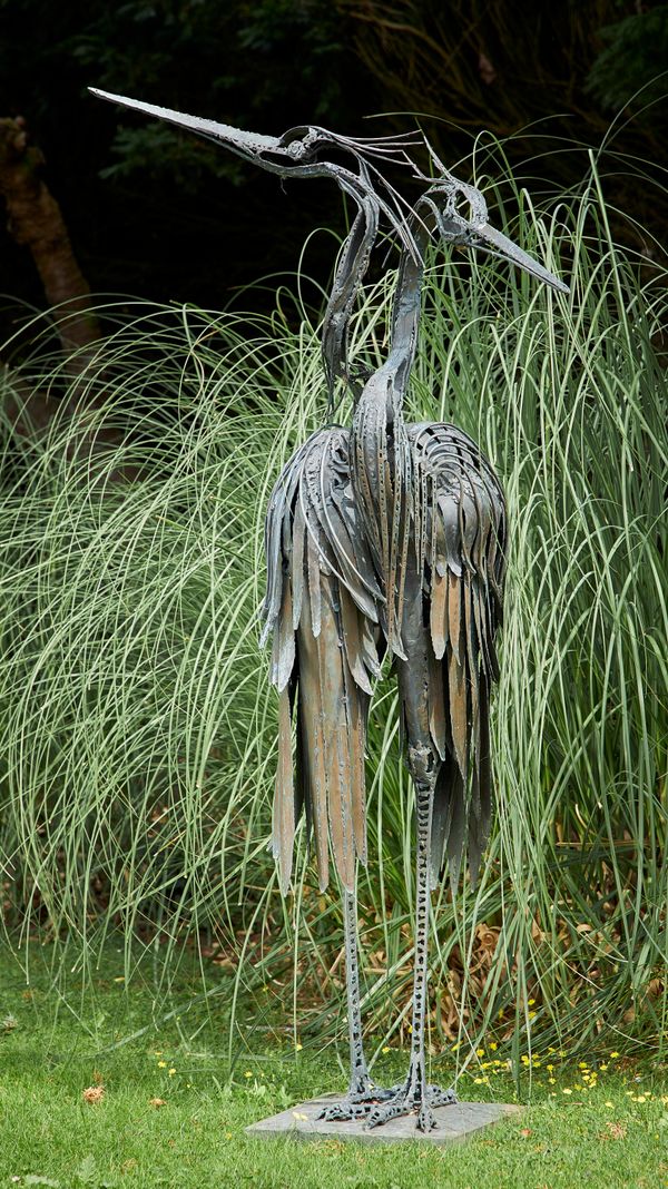 Intertwined cranes Bronze Modern 170cm high