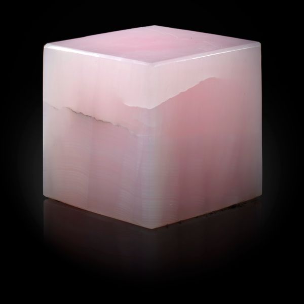 A pink calcite cube Himalayas 15cm, 8kg