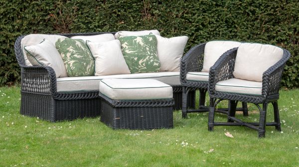 ‡ A similar suite of wicker furniture