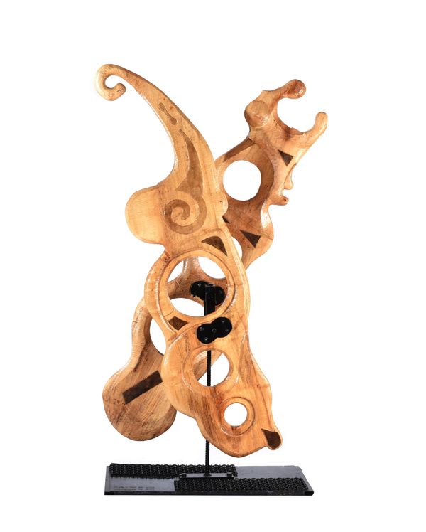 &#9650; Wevner Groll Movement  Carved red deal Unique 208cm high by 107cm wide