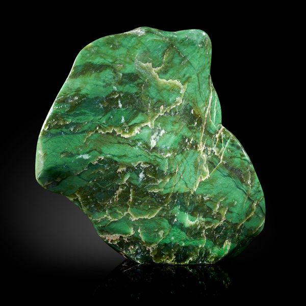 A nephrite freeform Himalayas  26cm high, 5.1kg