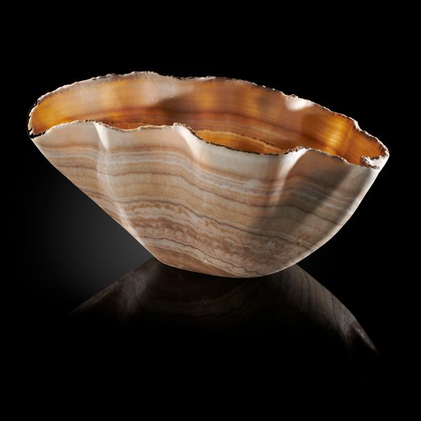 An unusually deep onyx bowl Mexico 56cm by 51cm
