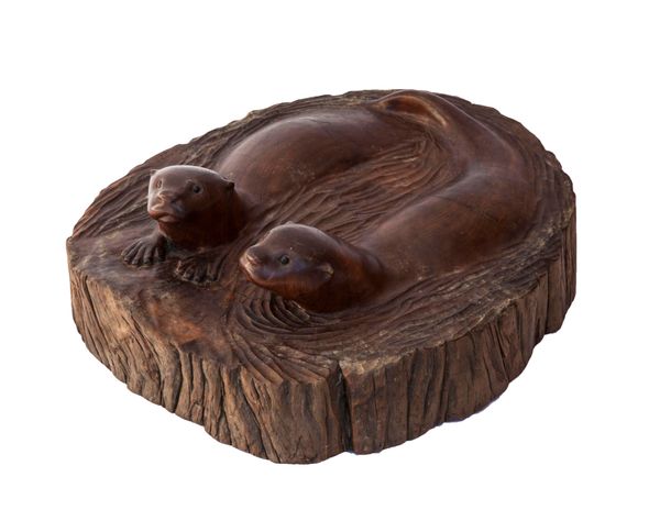 Otters Wood 18cm high by 46cm wide by 42cm deep