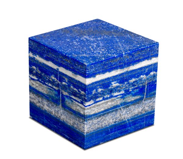 A lapis lazuli cube 10cm square 2.7kg