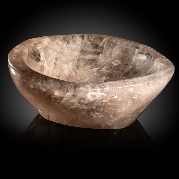 A quartz bowl 30cm wide 