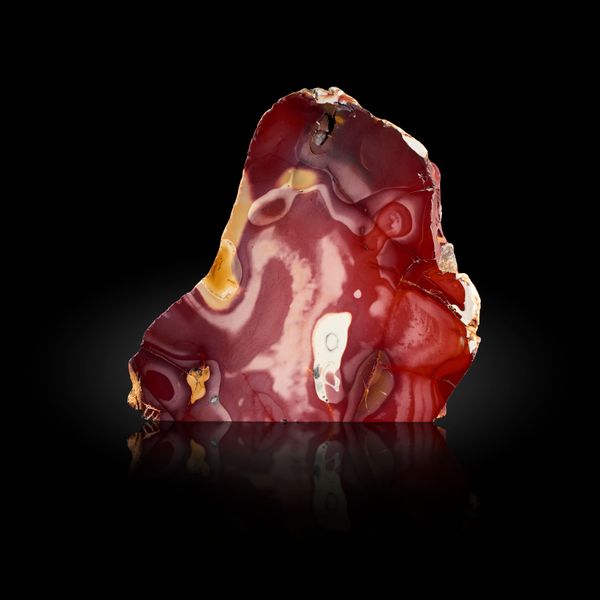 A polished mookaite specimen Western Australia  34cm high