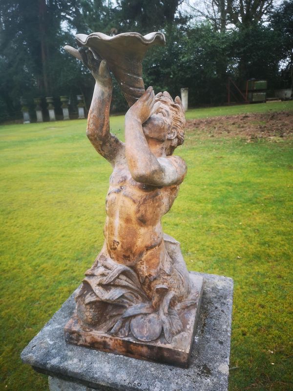 A rare Blanchard‘s terracotta fountain circa 1870 68cm high Although not stamped, a similar fountain is illustrated in the Blanchard catalogue (see...