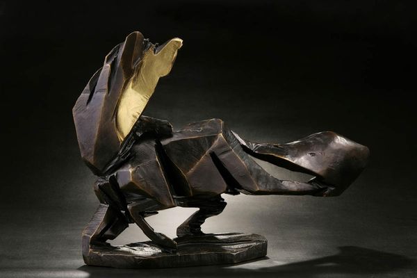 Chang Feng Gallop Bronze Sculpture Signed  Edition 54 of 99 40cm high by 62cm wide by 17cm deep 