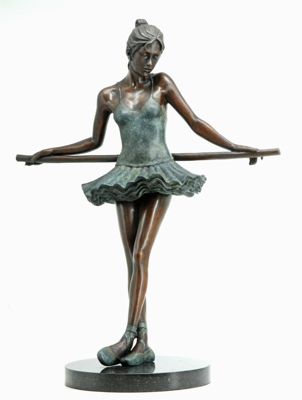 Jonathan Wylder Ballerina Bronze with marble base 60cm high by 45cm wide by 30cm deep