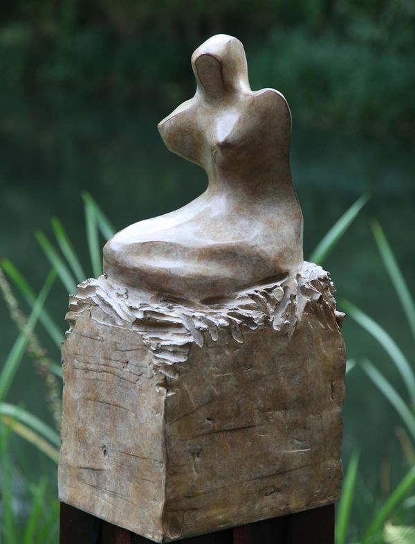 Alex Davies, born 1970 Kneeling Figure Bronze Signed and numbered 1 from an edition of 9 50cm high by 25cm wide by 20cm deep