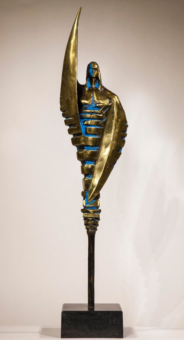 Toma Nenov Angel Bronze Signed and numbered 1 of 3 102cm high by 24cm wide by 18cm deep