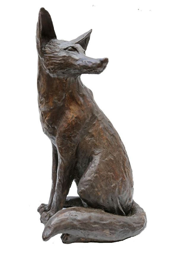 Paul Jenkins Sitting Fox Bronze 11 of 22 53cm high by 28cm wide by 21cm deep