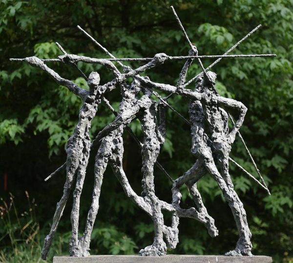 Ann Vrielinck, born Belgium 1966 Team spirit Bronze Signed and numbered from an edition of 49 126cm high by 135cm wide by 30cm deep