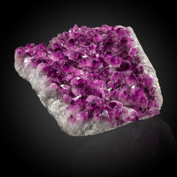 A large amethyst bed Brazil  47cm by 52cm