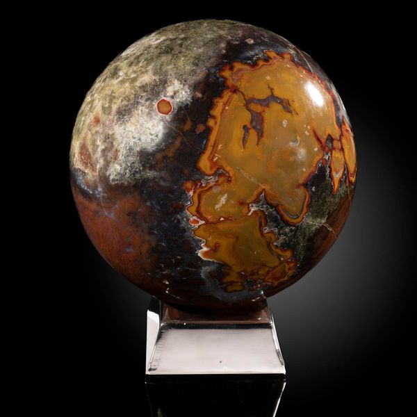 A King cobra jasper sphere 20cm diameter, 11.6kg