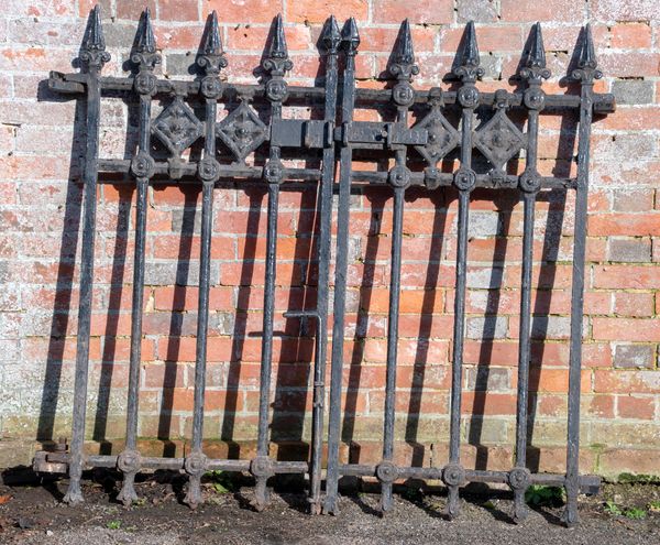 A pair of Victorian cast iron gates
