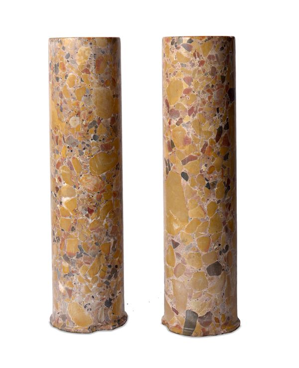 A pair of Brèche d‘Alet marble columns