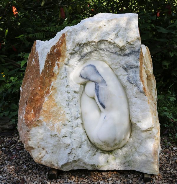 Yuelong Shi Emerging II Marble Unique Sculpture 109cm high by 115cm wide by 62cm deep