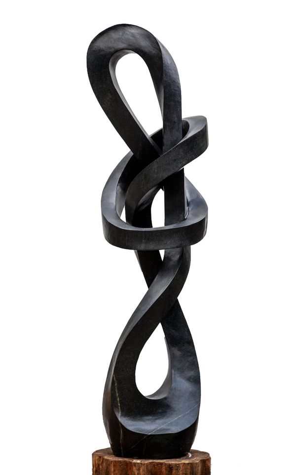 Victor Matafi Knot Springstone Signed Unique 203cm high by 65cm wide by 50cm deep