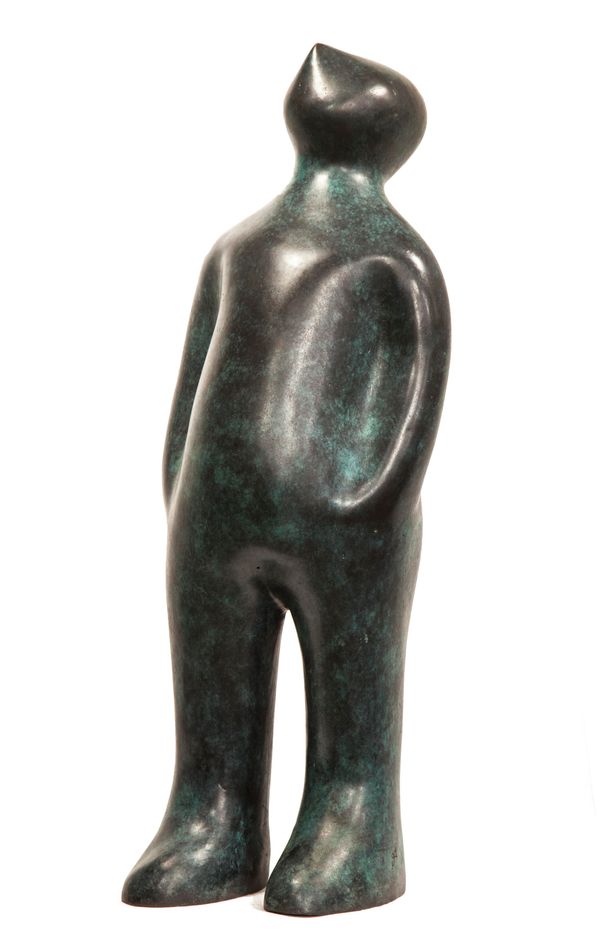 Guido Deleu Extra large Visitor Bronze Signed from an edition of 75 180cm high After retiring from a professional career as a civil engineer Guido...