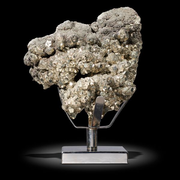 An iron pyrite group Peru 30cm
