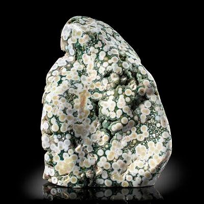 A moss agate freeform 32cm high