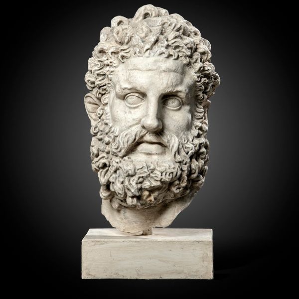 After the Antique: A plaster bust of Hercules modern 64cm high