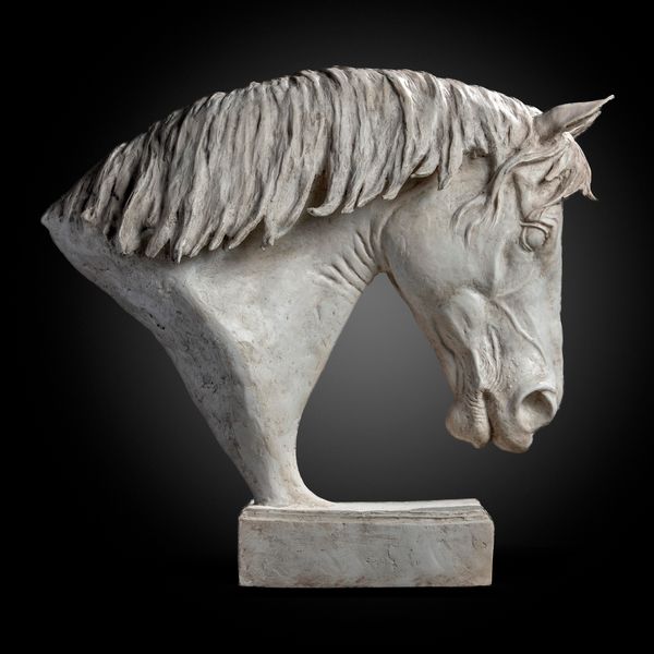 After Ben Panting: A plaster horse‘s head  modern inscribed Ben Panting 76cm high