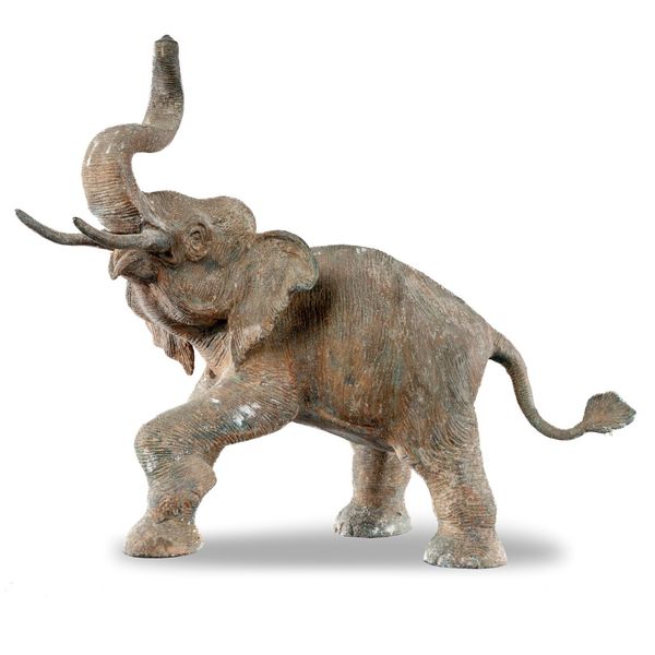 A little bronze elephant 71cm high