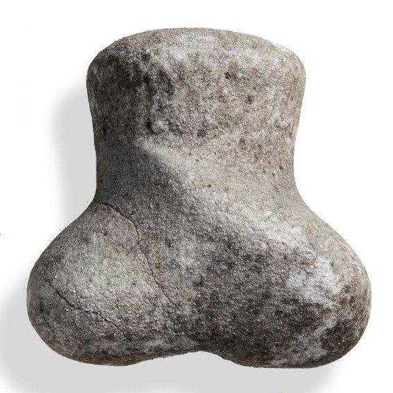 A similar marble gravestone turban finial Ottoman, 19th century or earlier 26cm high