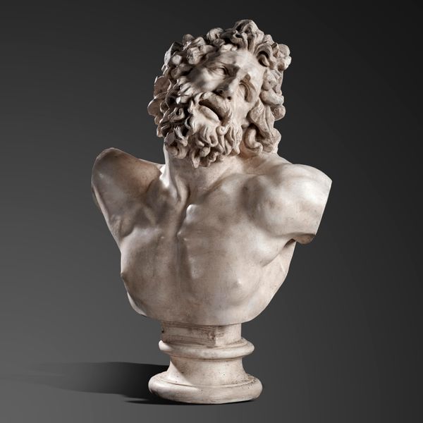 After the Antique: A monumental plaster bust of Hercules modern  90cm high