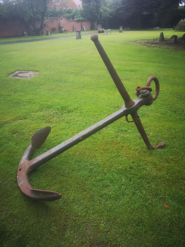 An iron anchor