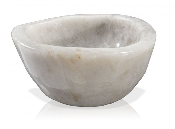 A large quartz bowl