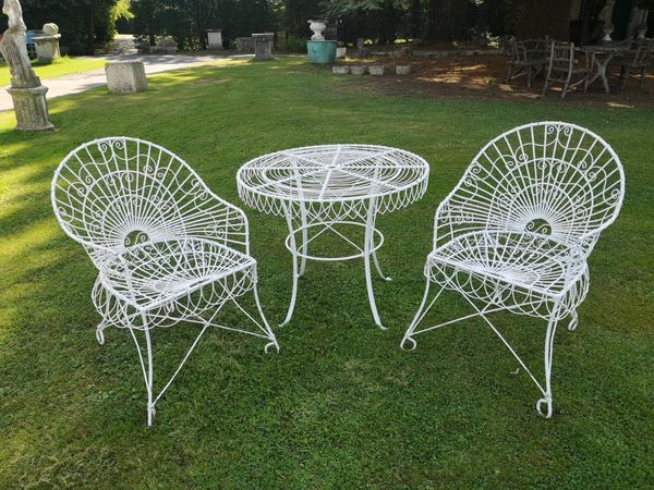 A suite of wirework furniture