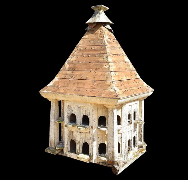 A Victorian  painted pine dovecote