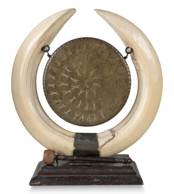A large Hippo tusk gong