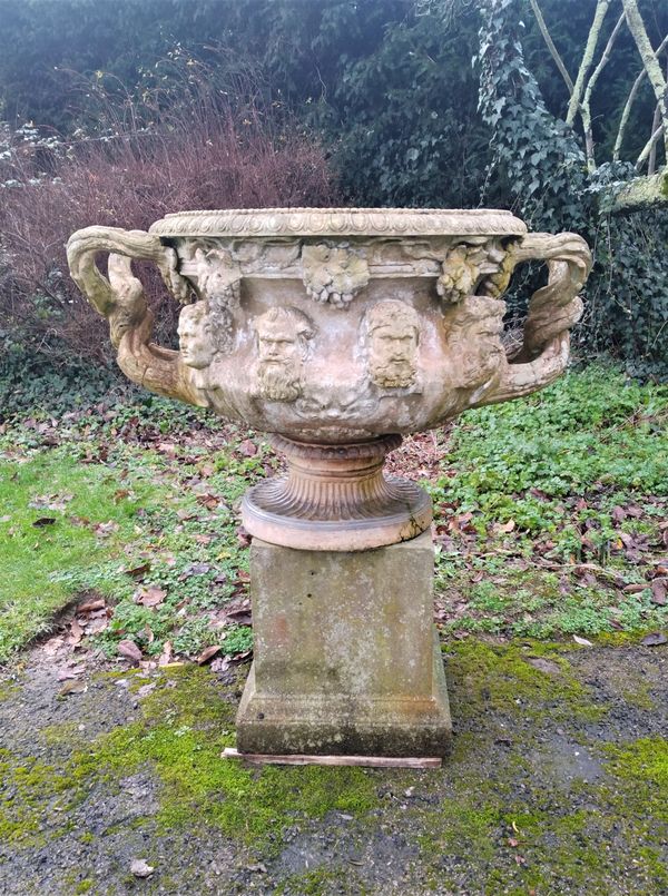 A terracotta Albani urn