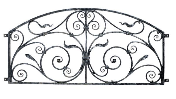 A wrought iron panel