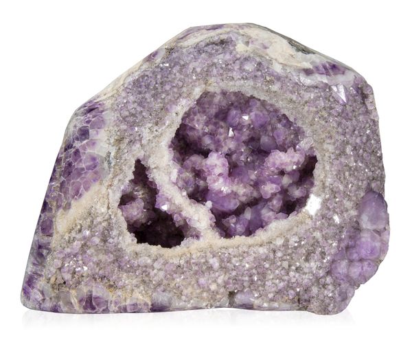 An unusual Druzy amethyst hollow