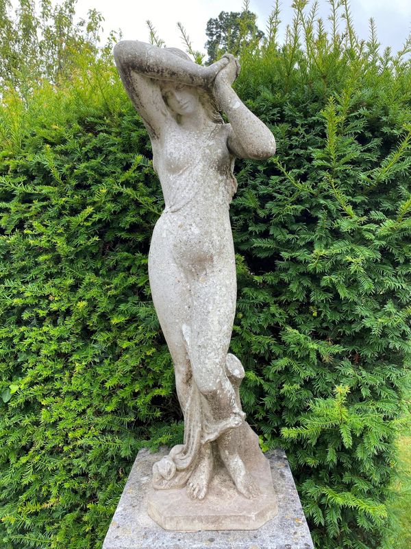 A composition stone statue