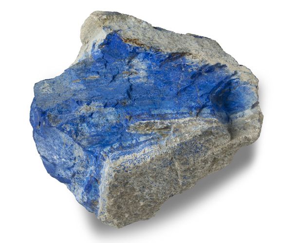 An unpolished Lapis lazuli freeform