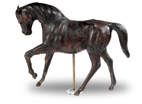 A 1930's leather horse